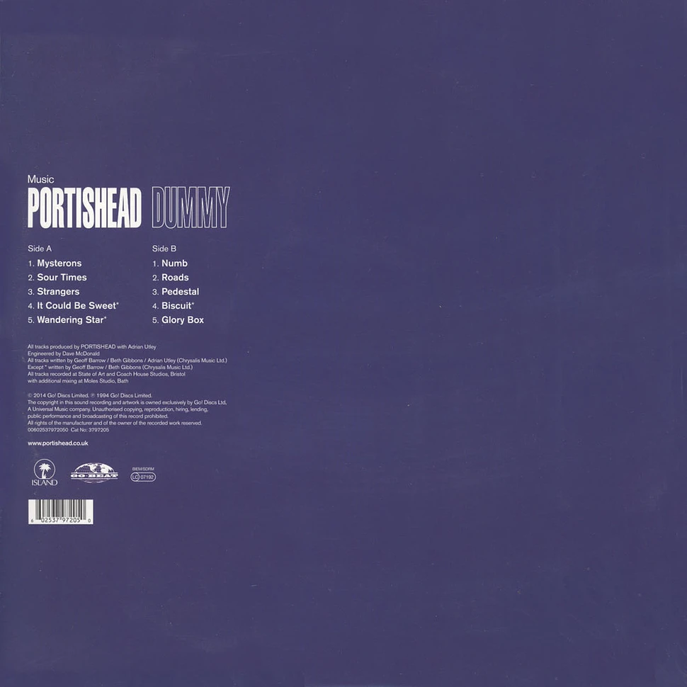 Portishead - Dummy 20th Anniversary Black Vinyl Version