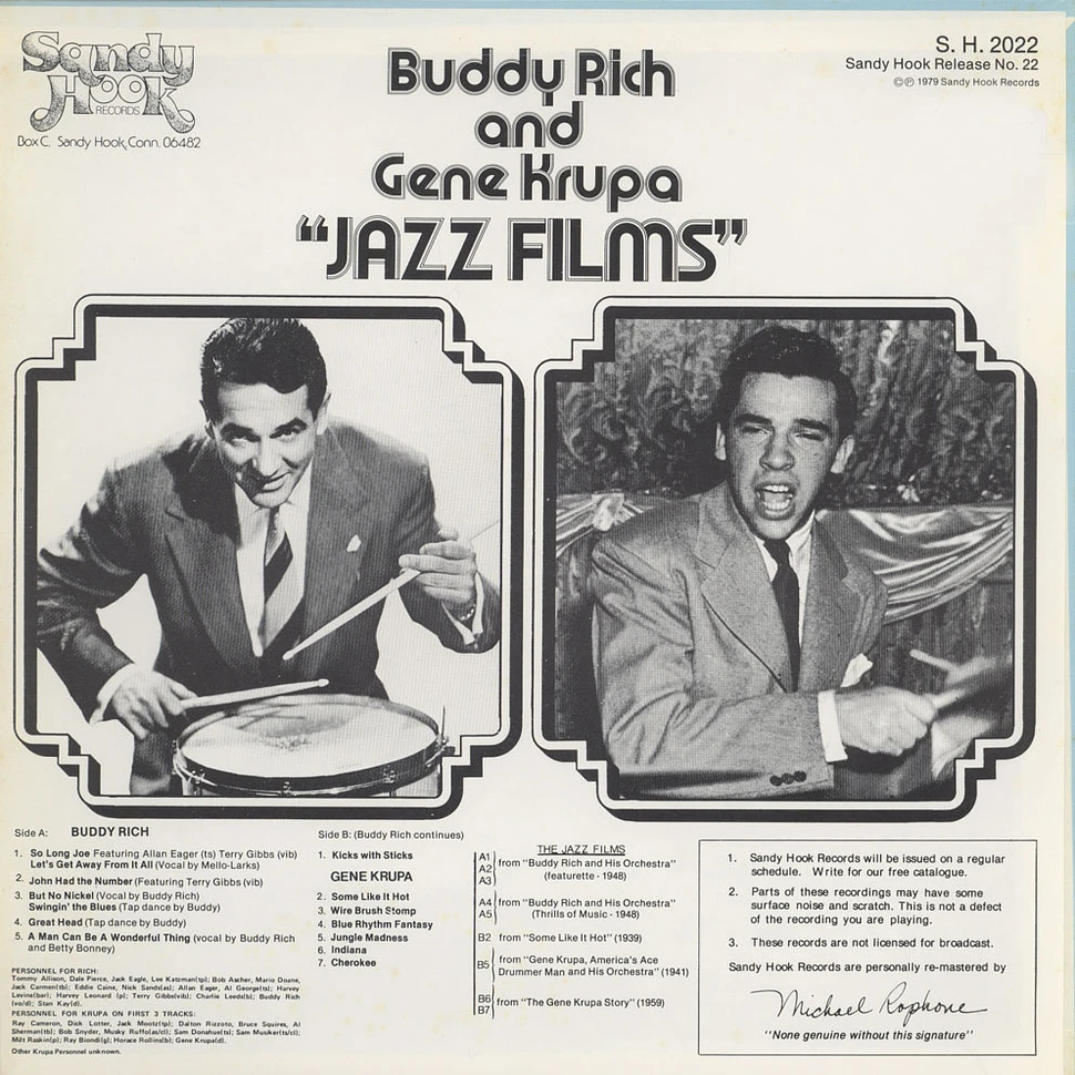 Buddy Rich and Gene Krupa - Jazz Films