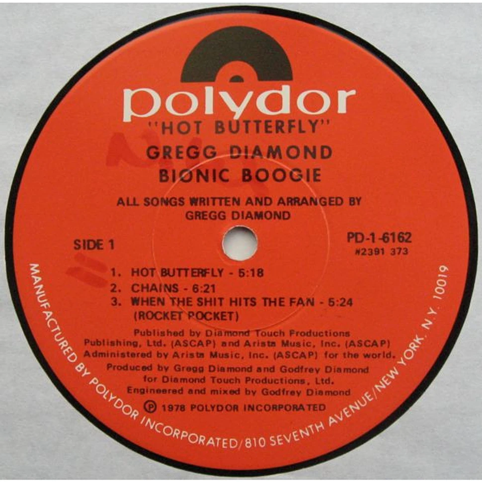 Gregg Diamond, Bionic Boogie - Hot Butterfly