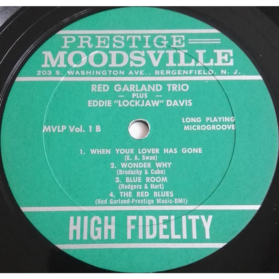 The Red Garland Trio + Eddie "Lockjaw" Davis - Moodsville Volume 1