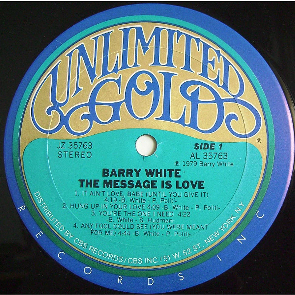 Barry White - The Message Is Love