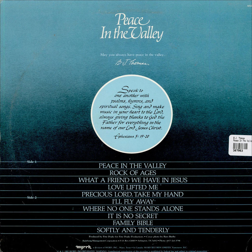 B.J. Thomas - Peace In The Valley