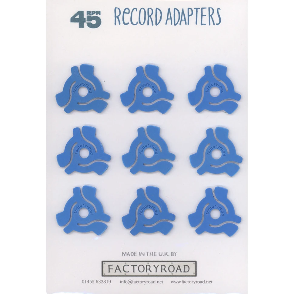Factory Road - A5 Retail Card 45 RPM Adapters (Pack of 9)