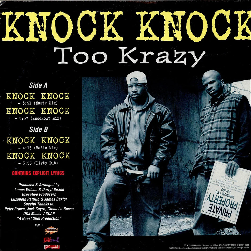 Too Krazy - Knock Knock