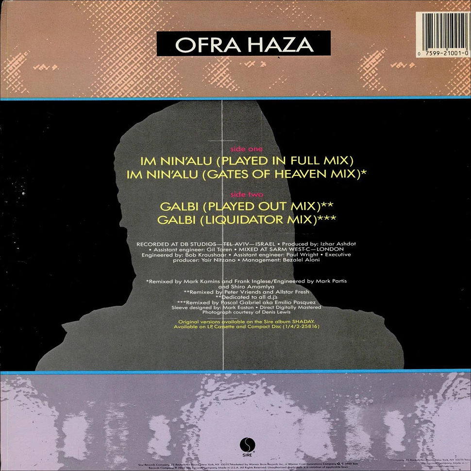 Ofra Haza - Im Nin'alu (Played In Full Mix) / Galbi (Played Out Mix)