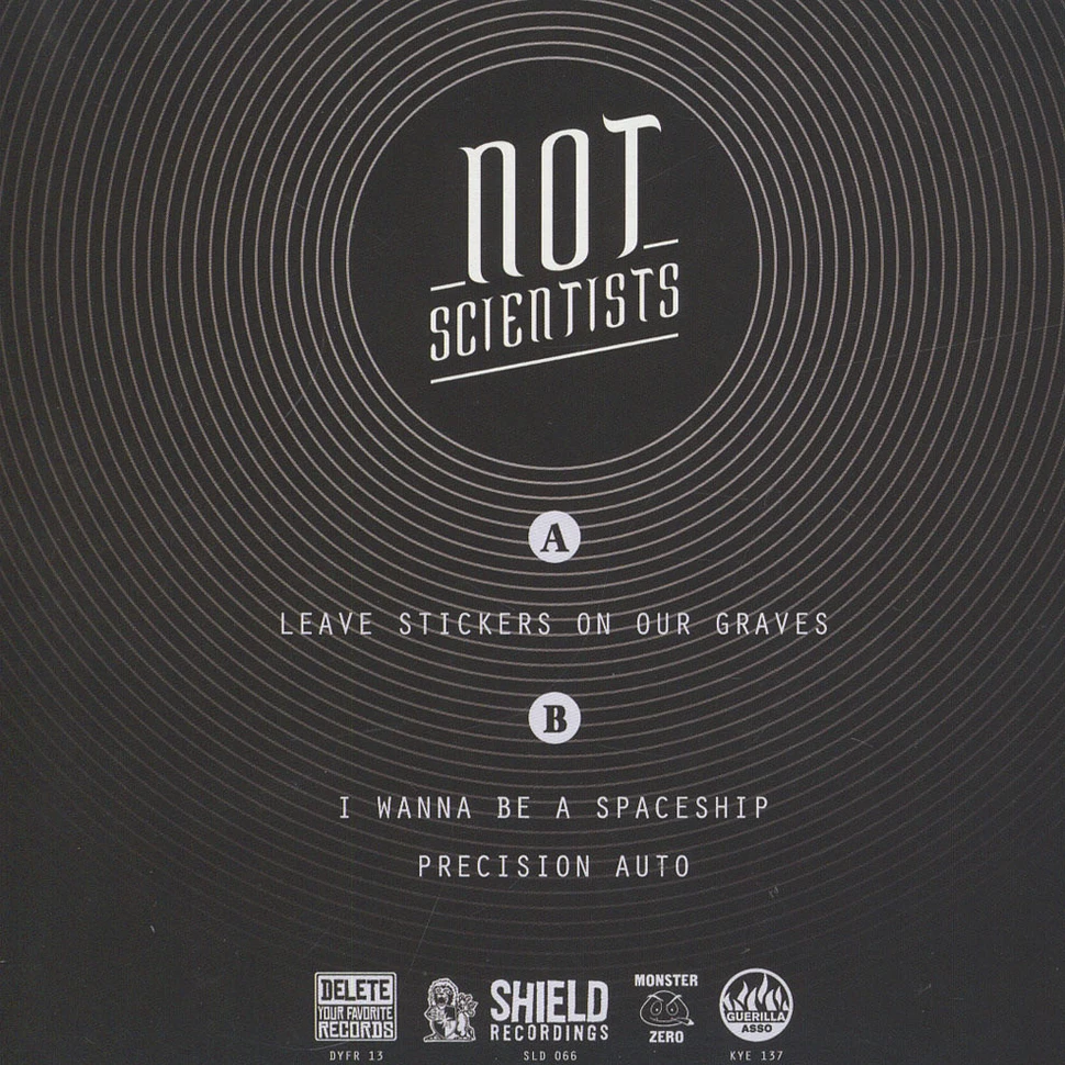 Not Scientists - Leave Stickers On Our Graves