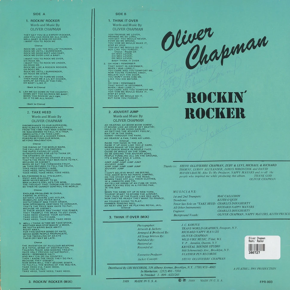 Oliver Chapman - Rocki' Rocker