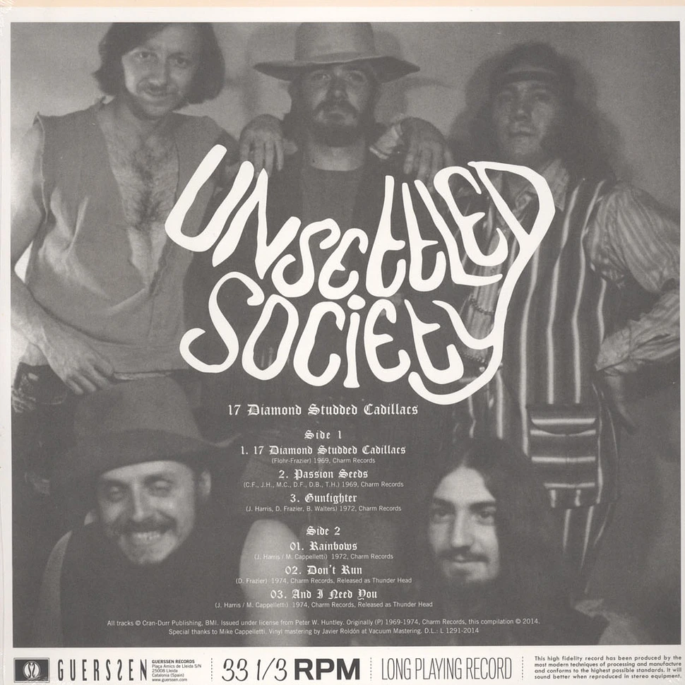 Unsettled Society - 17 Diamond Sudded Cadillacs