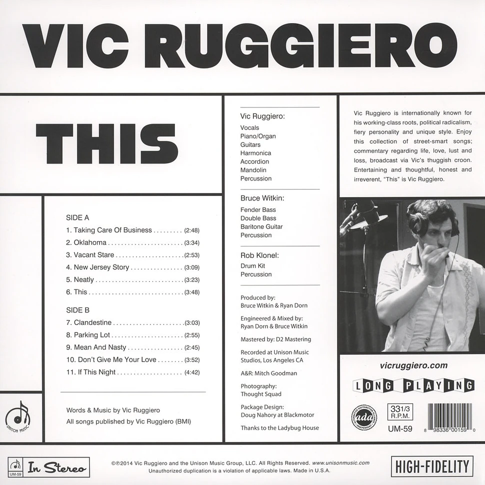 Vic Ruggiero - This