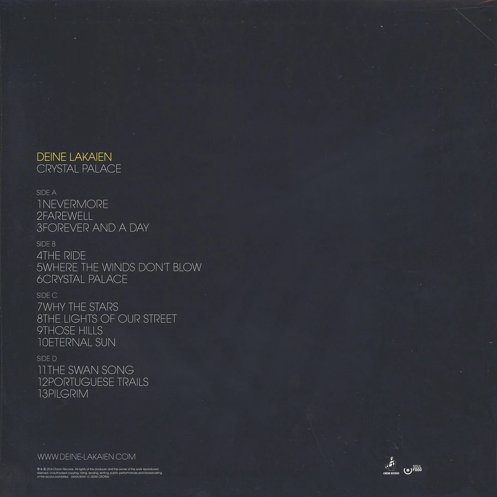 Deine Lakaien - Crystal Palace Yellow Vinyl Edition