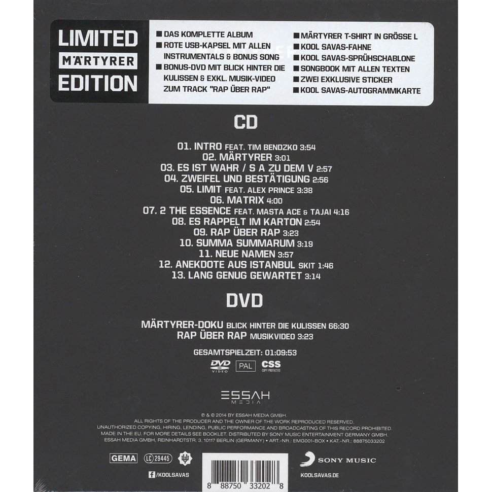 Kool Savas - Märtyrer Limited Edition Box Set