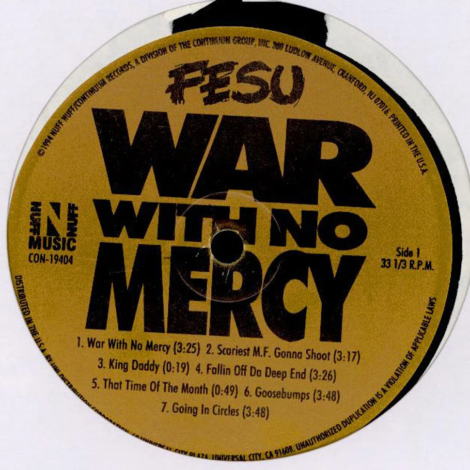 Fesu - War With No Mercy