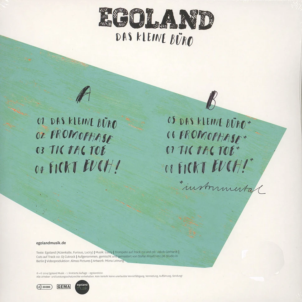 Egoland - Das kleine Büro EP