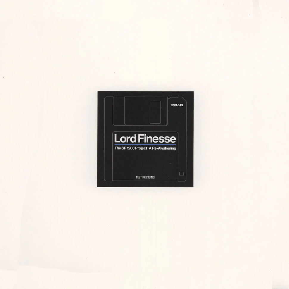 Lord Finesse - The SP1200 Project: A Re-Awakening Ink Stamped Test Pressing