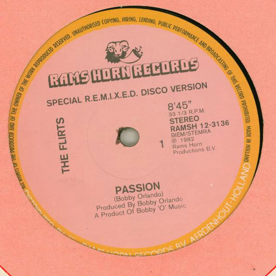 The Flirts - Passion (Special R.E.M.I.X.E.D. Disco Version)