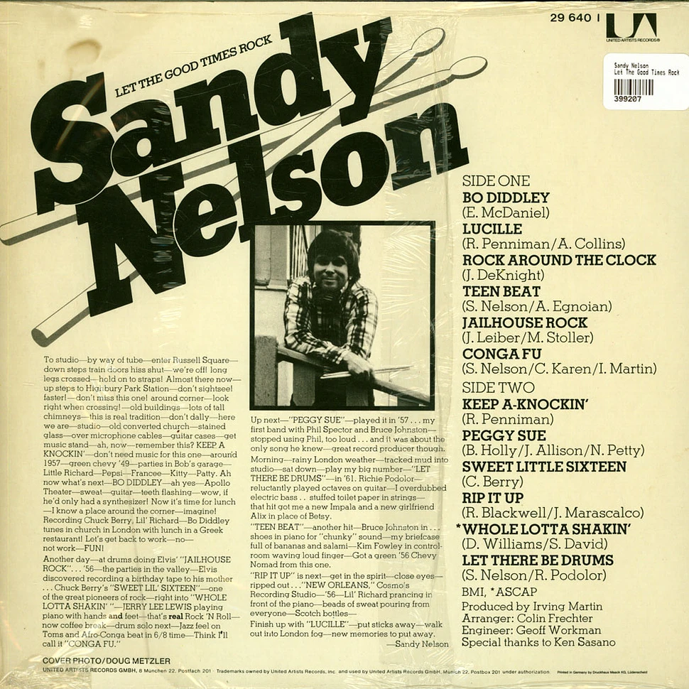 Sandy Nelson - Let The Good Times Rock