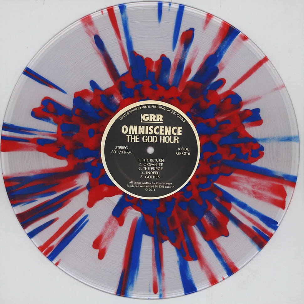 Omniscence - The God Hour EP Red / Blue Splatter Vinyl Edition