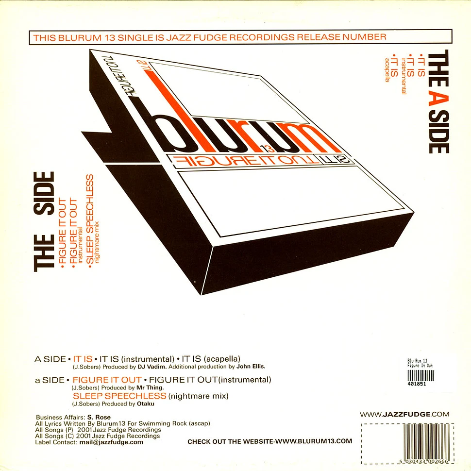 Blu Rum 13 - Figure It Out / It Is