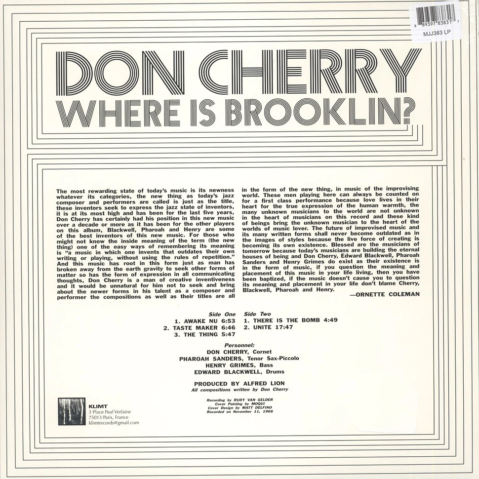 Don Cherry - Where Is Brooklyn?