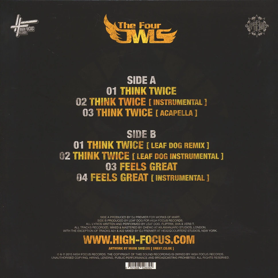 The Four Owls - Think Twice feat. DJ Premier