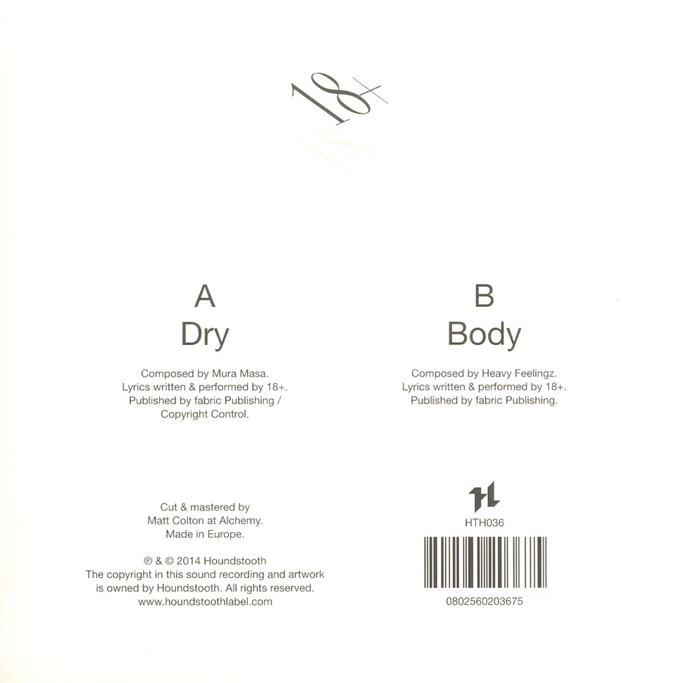 18+ - Dry/body