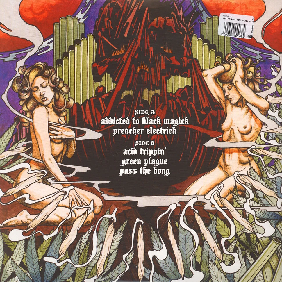 Dopelord - Black Arts, Riff Worship & Weed Cult White Splatter Vinyl Edition