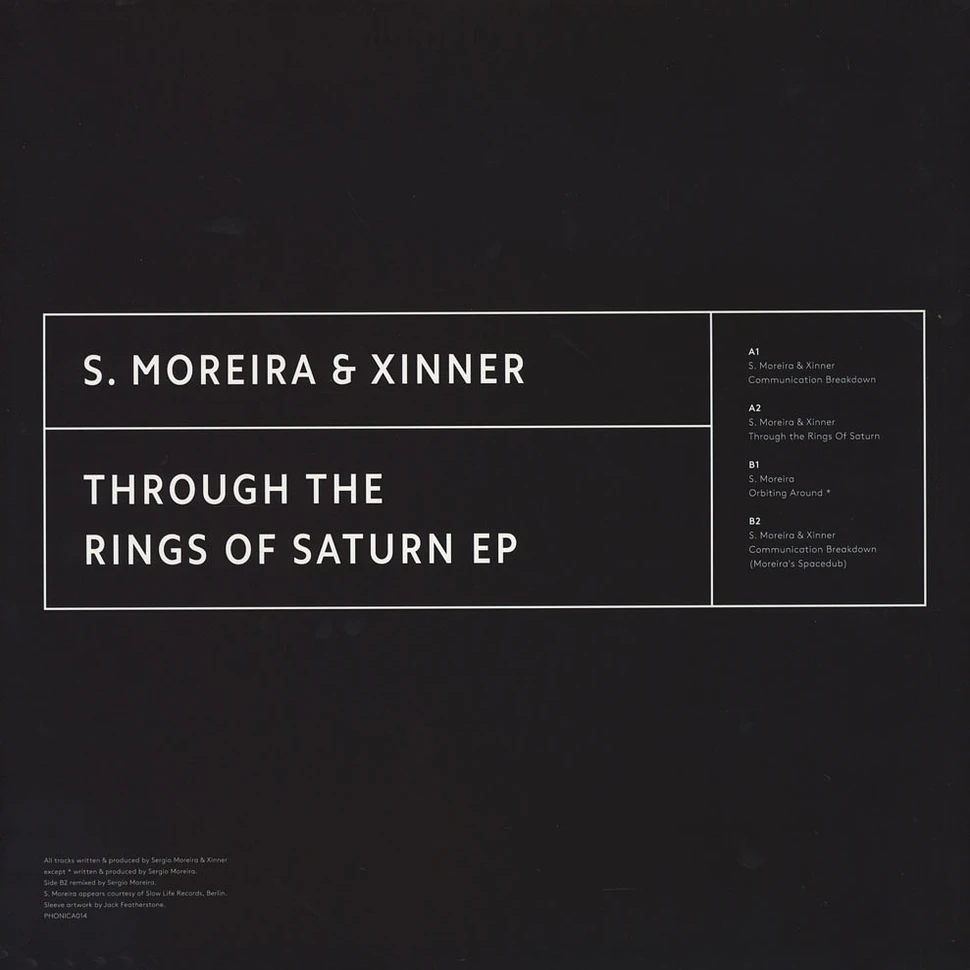 S. Moreira & Xinner - Through The Rings Of Saturn EP