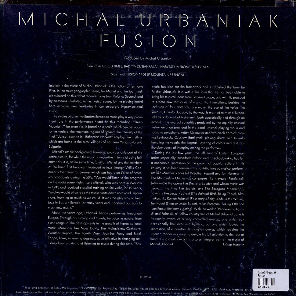 Michał Urbaniak - Fusion