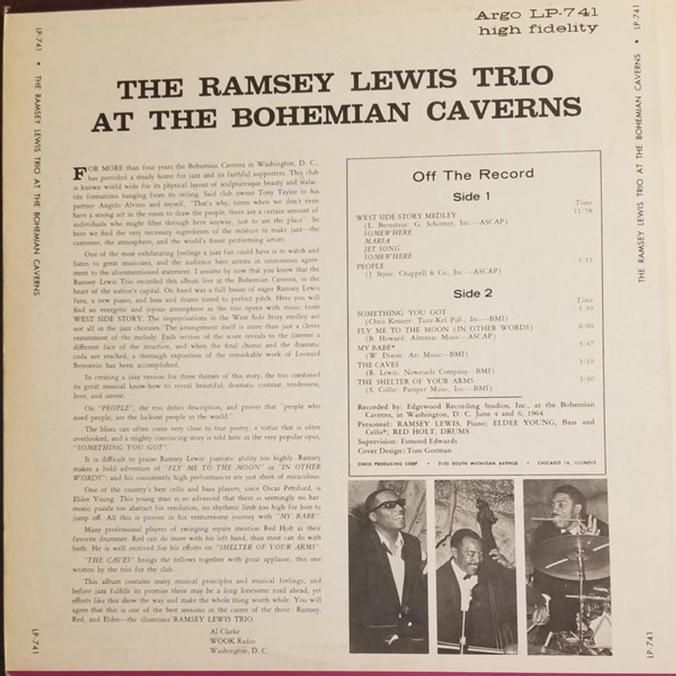 The Ramsey Lewis Trio - At The Bohemian Caverns