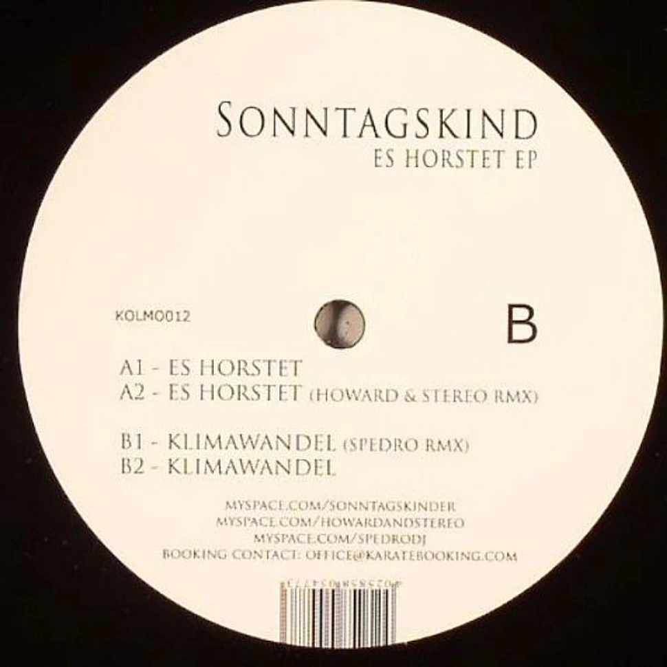 Sonntagskind - Es Horstet EP
