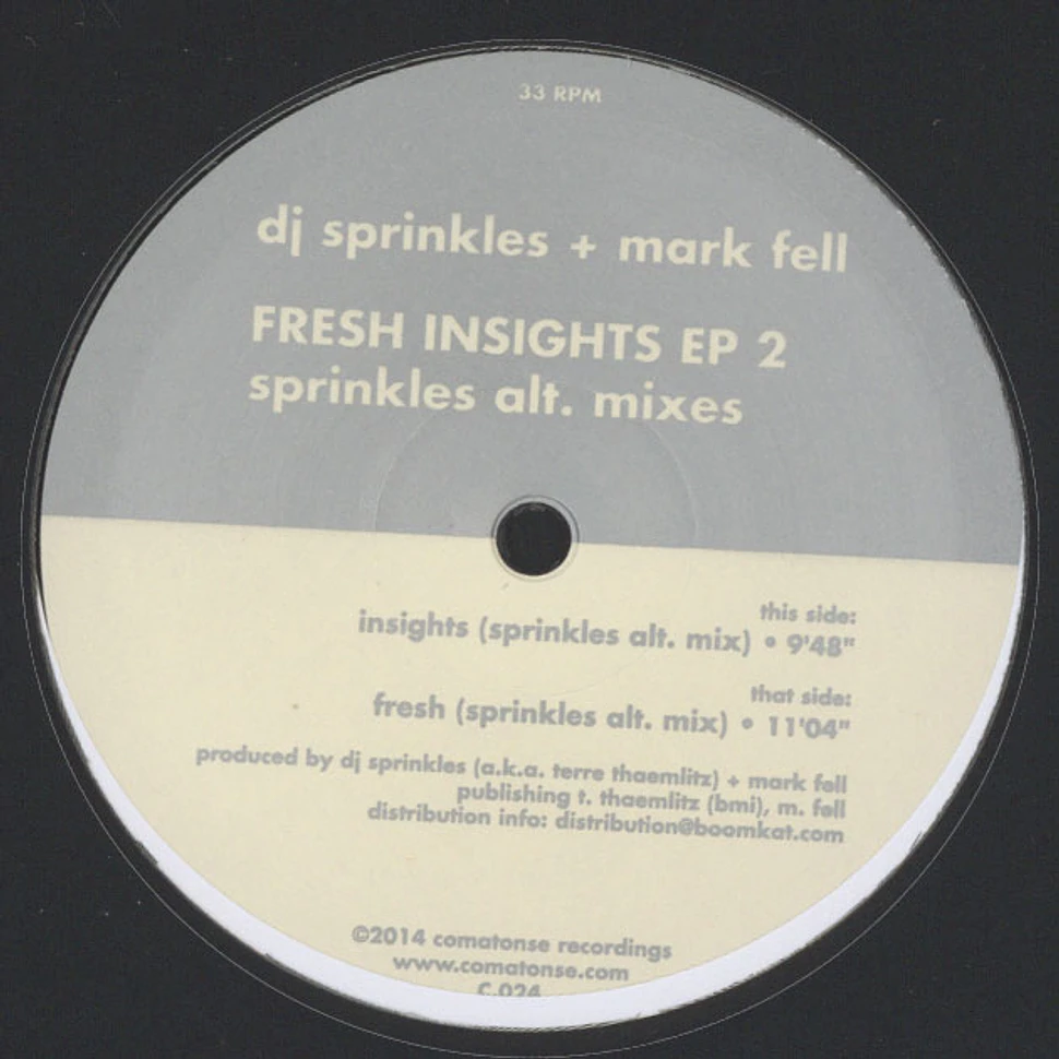 DJ Sprinkles & Mark Fell - Fresh Insights EP 2
