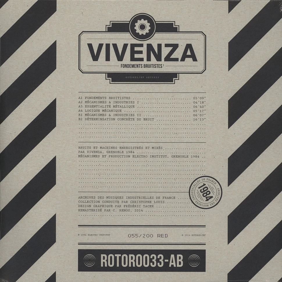 Vivenza - Fondements Bruitistes I Red Vinyl Edition