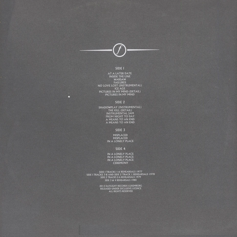 Joy Division - Misplaced - Rare And Unreleased Rehearsals 1977-1980