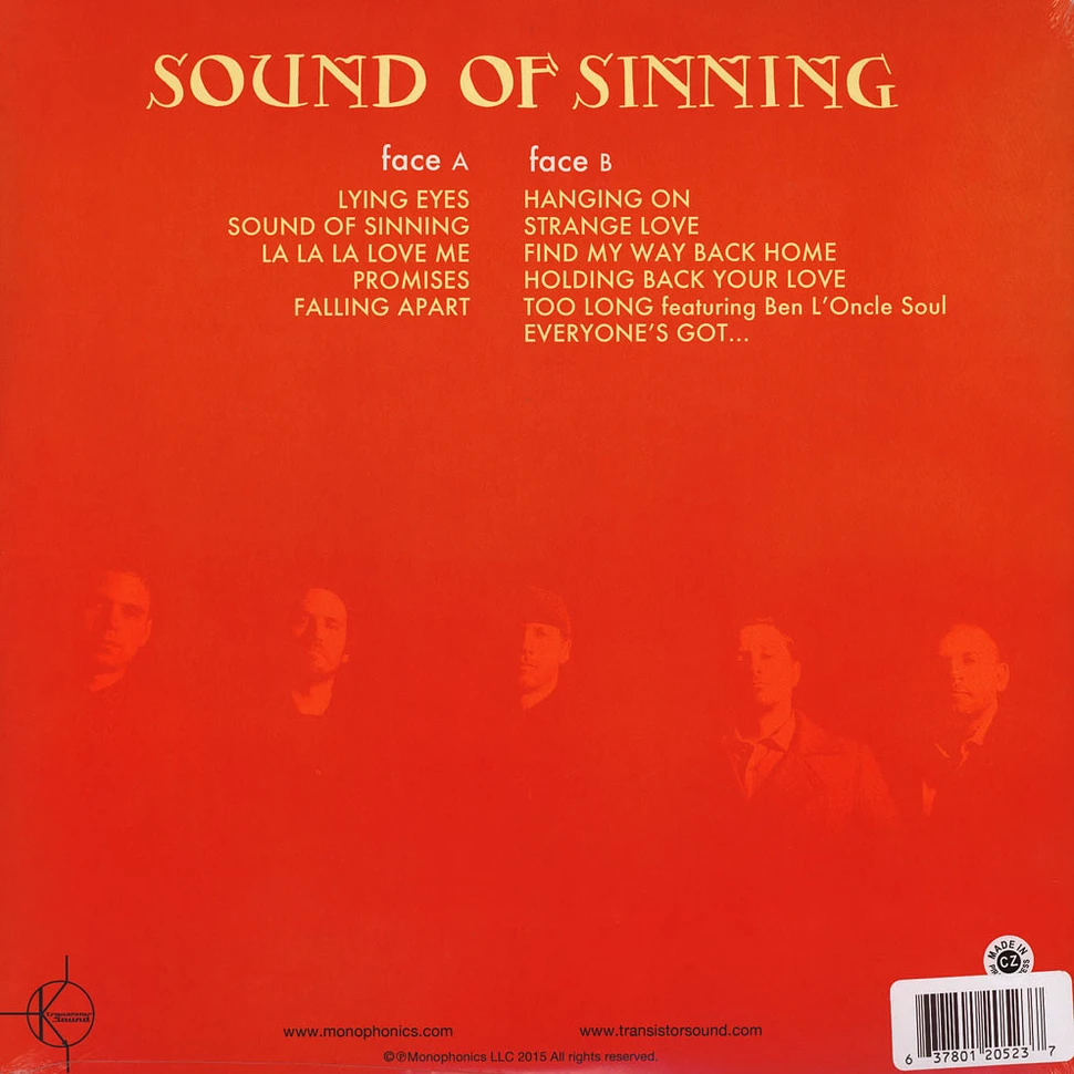 Monophonics - Sound Of Sinning Black Vinyl Edition
