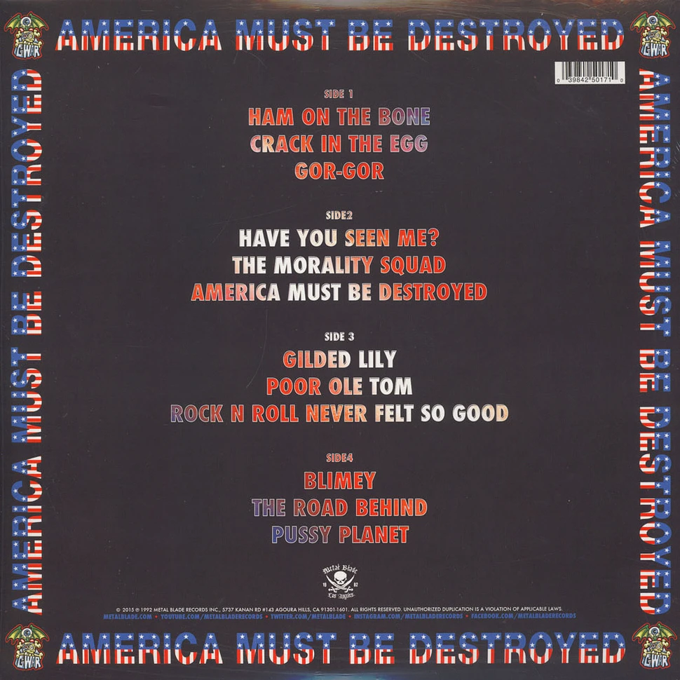 Gwar - America Must Be Destroyed