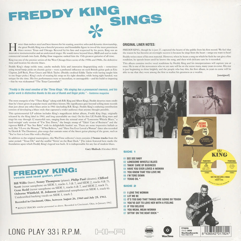 Freddy King - Freddy King Sings