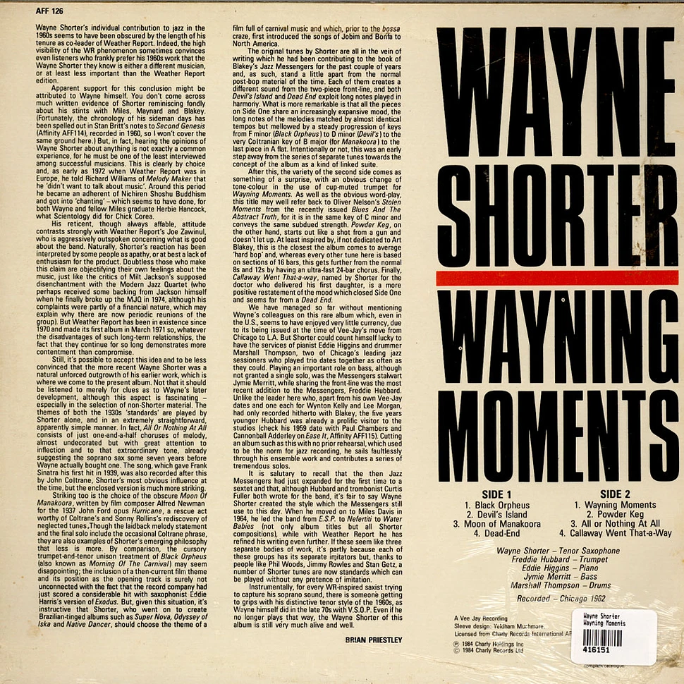 Wayne Shorter - Wayning Moments