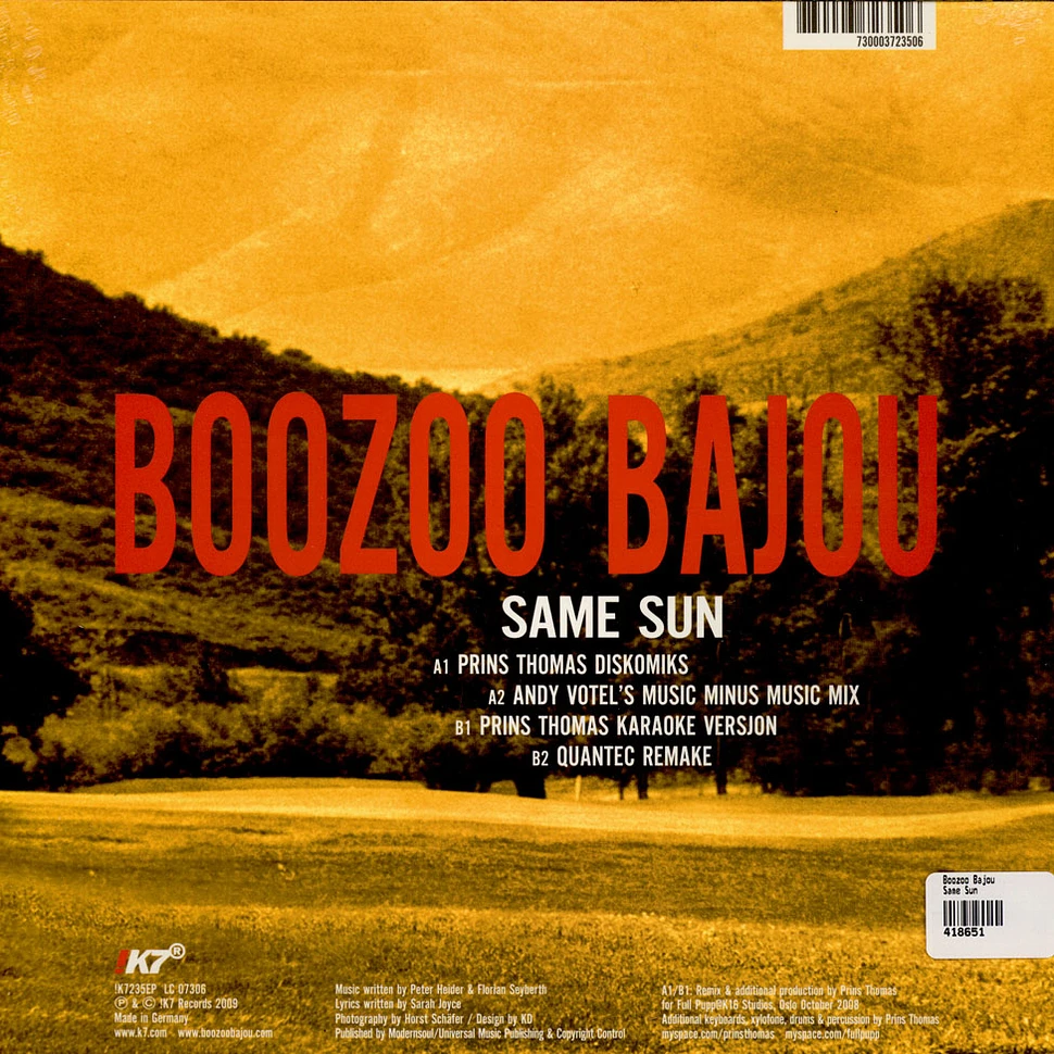 Boozoo Bajou - Same Sun