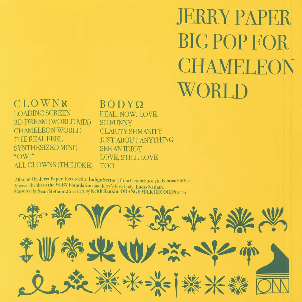 Jerry Paper - Big Pop For Chameleon World
