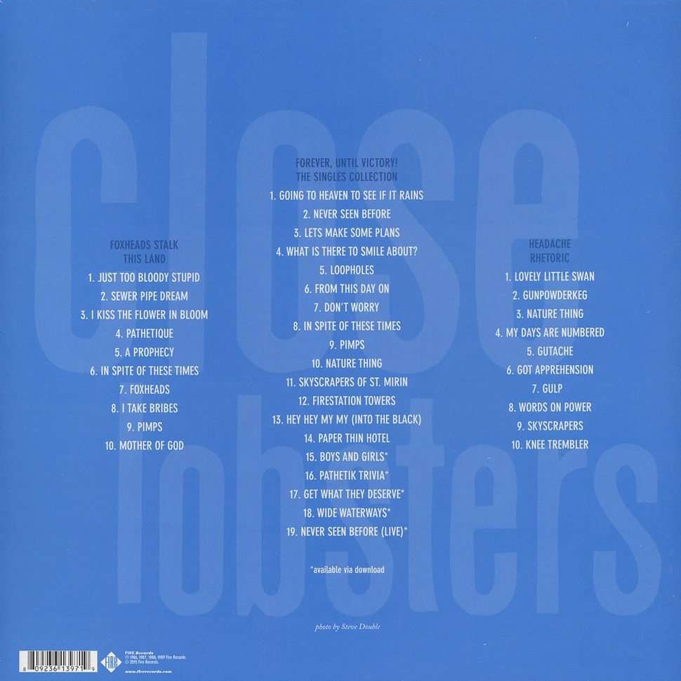 Close Lobsters - Firestation Towers: 1986-1989