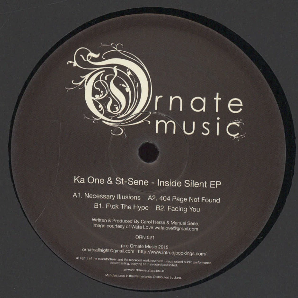 Ka One & St-Sene - Inside Silent EP