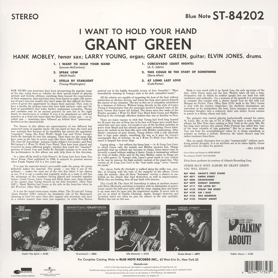 Grant Green - I Want To Hold Your Hand Back To Blue Edition