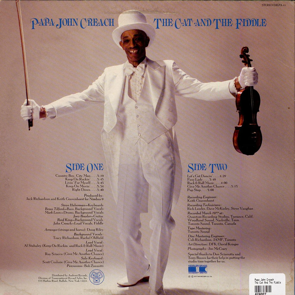 Papa John Creach - The Cat And The Fiddle