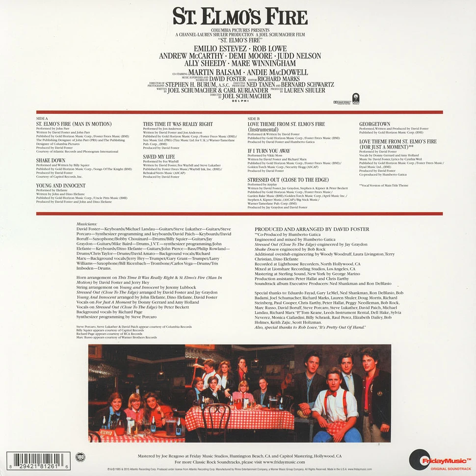 V.A. - OST St Elmo's Fire