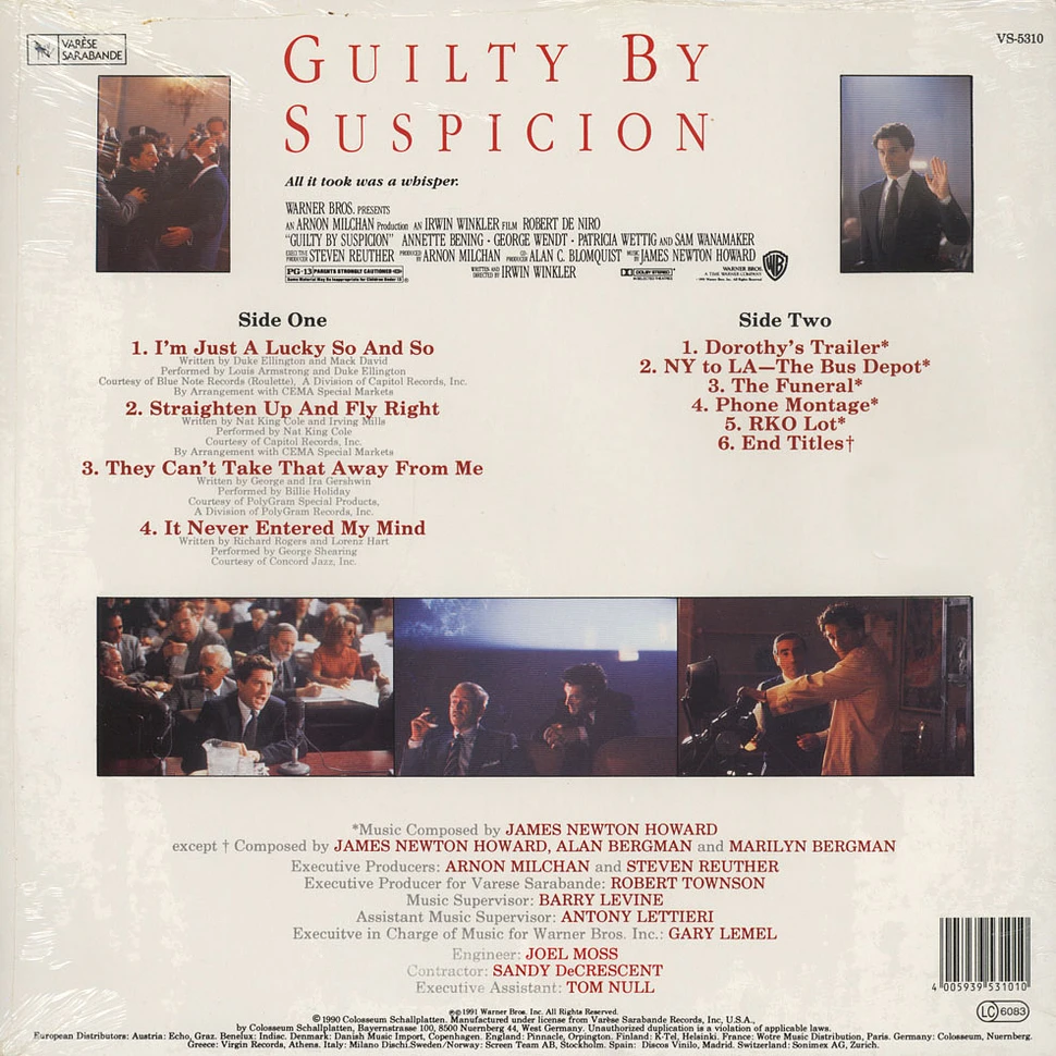 James Newton Howard - OST Guilty By Suspicion