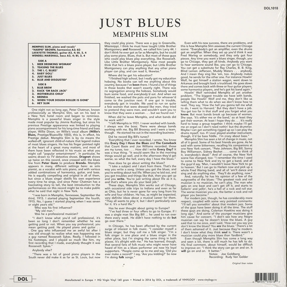 Memphis Slim - Just Blues