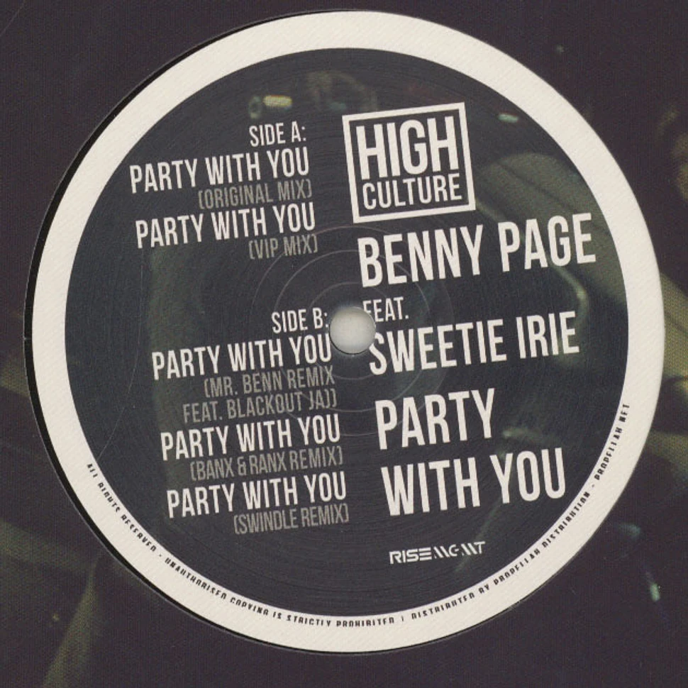 Benny Page & Sweetie Irie - Party With You