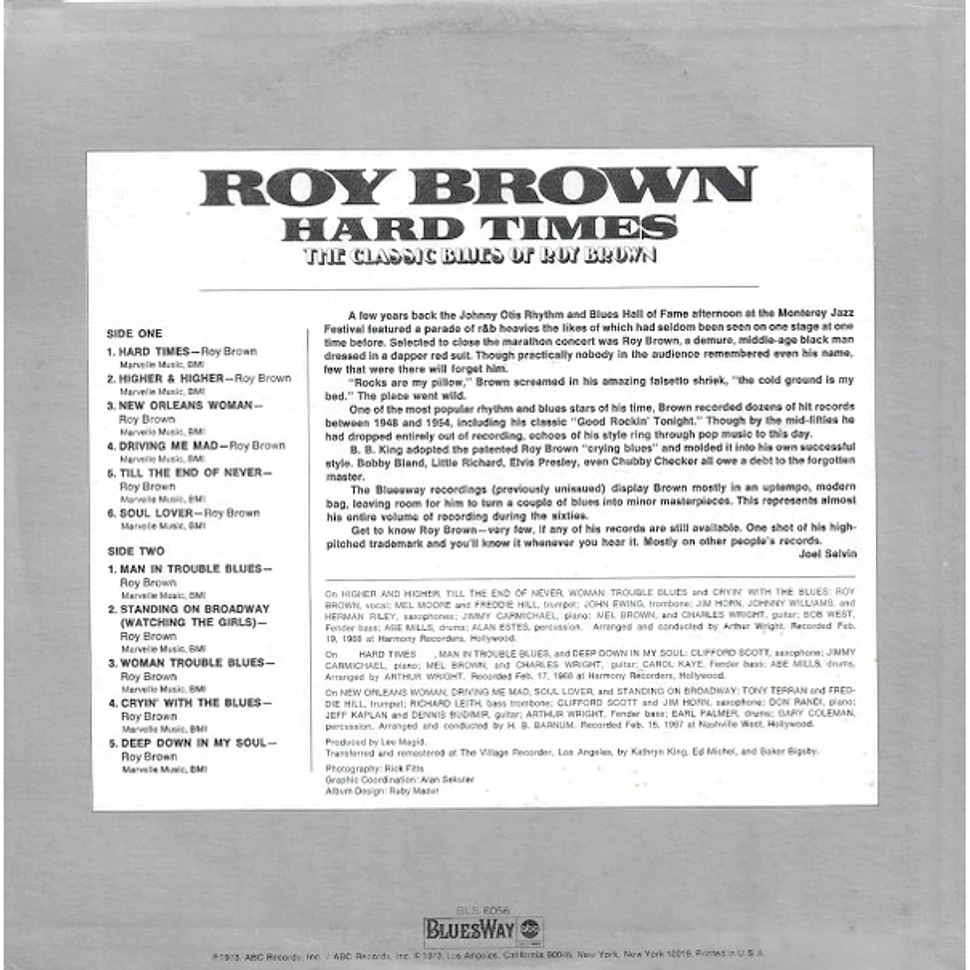 Roy Brown - Hard Times