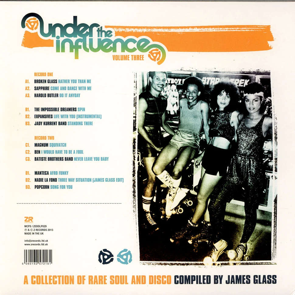 James Glass - Under The Influence Volume Three (A Collection Of Rare Soul & Disco)