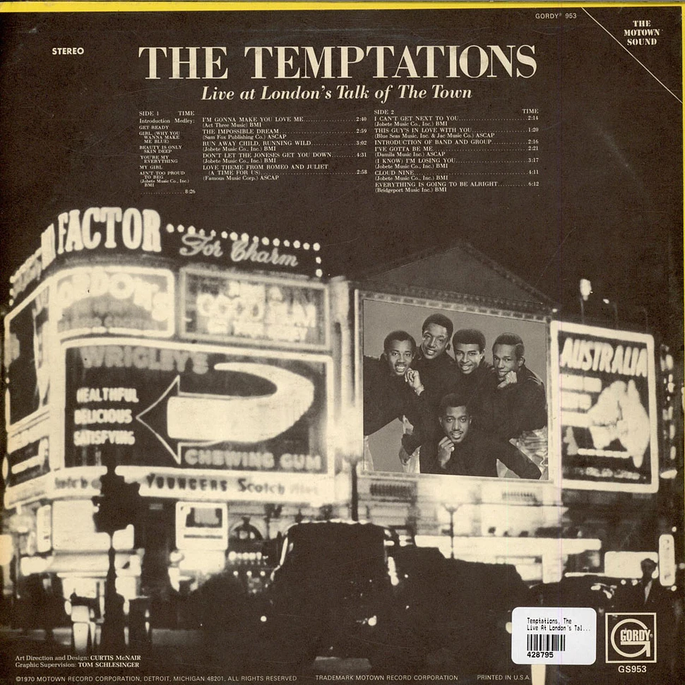 The Temptations - Live At London's Talk Of The Town